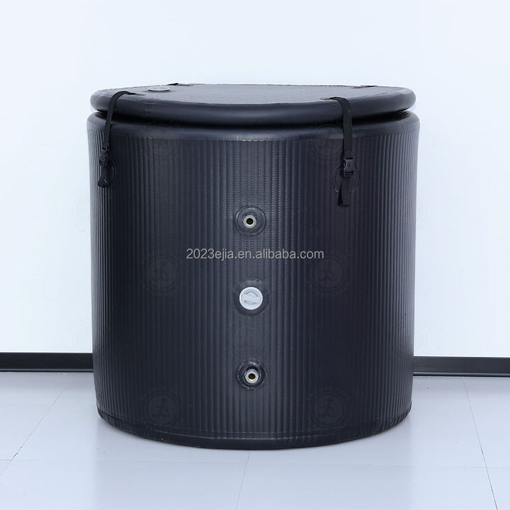 New Lightweight 5cm Drop Stitch Inflatable Round Portable Ice Bath Tub Cold Plunge Fitness Barrel Tub for Sports Recovery