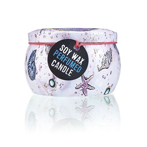 Raspberry Art Tin Candle - Assorted Sea Life Designs