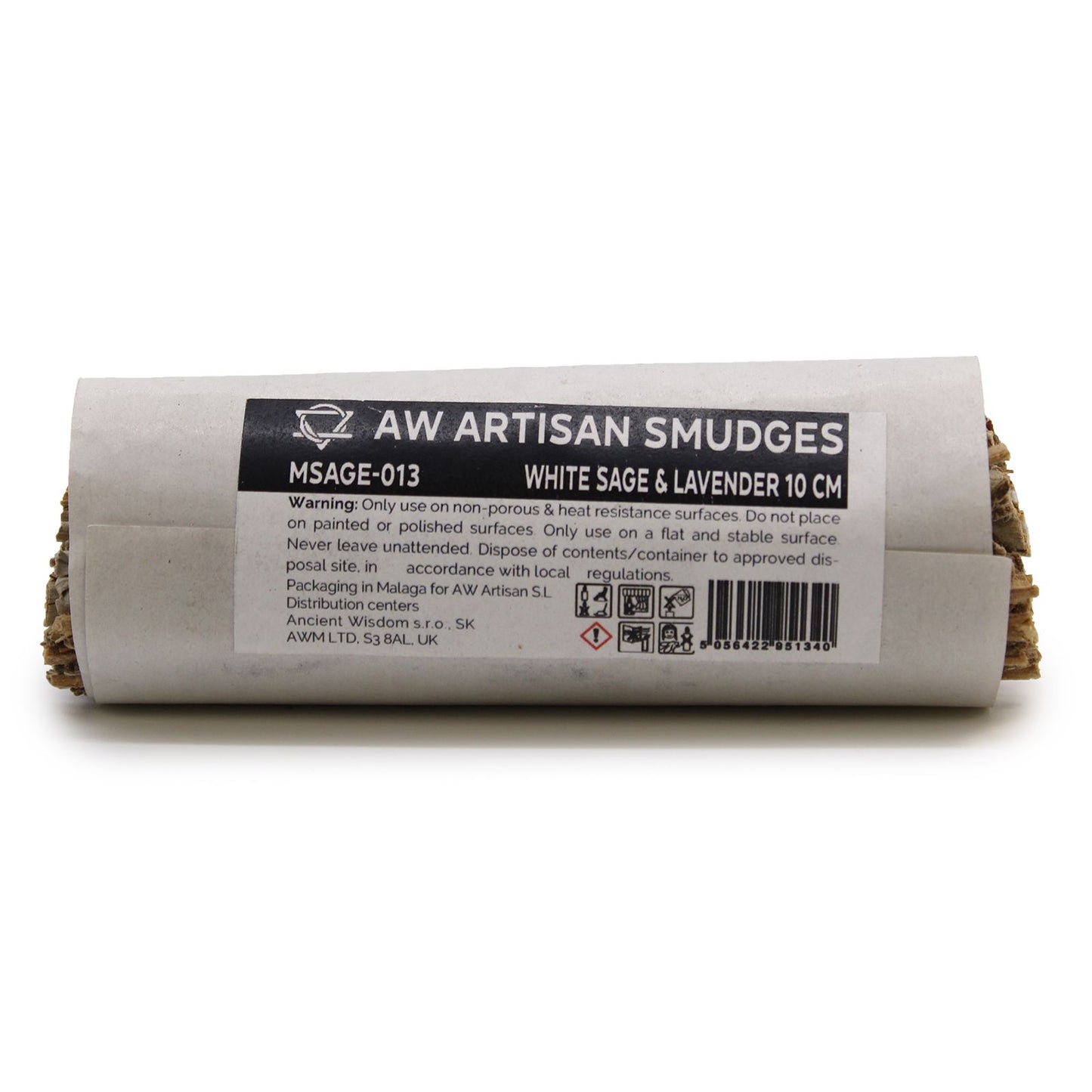 White Sage & Lavender Smudge Stick 10cm