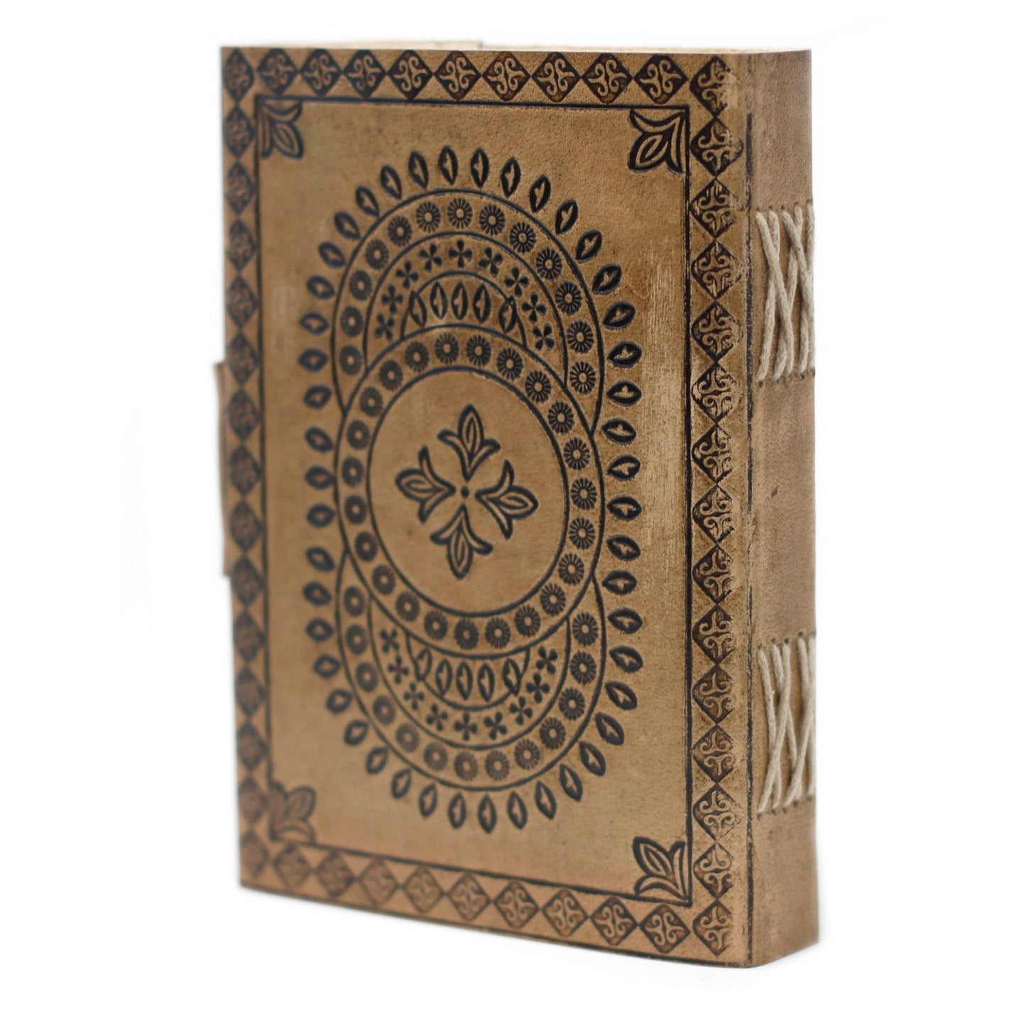 Leather Mandala Notebook - 17.5x13cm