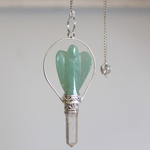 Angel Pendulum with Ring - Green Aventurine