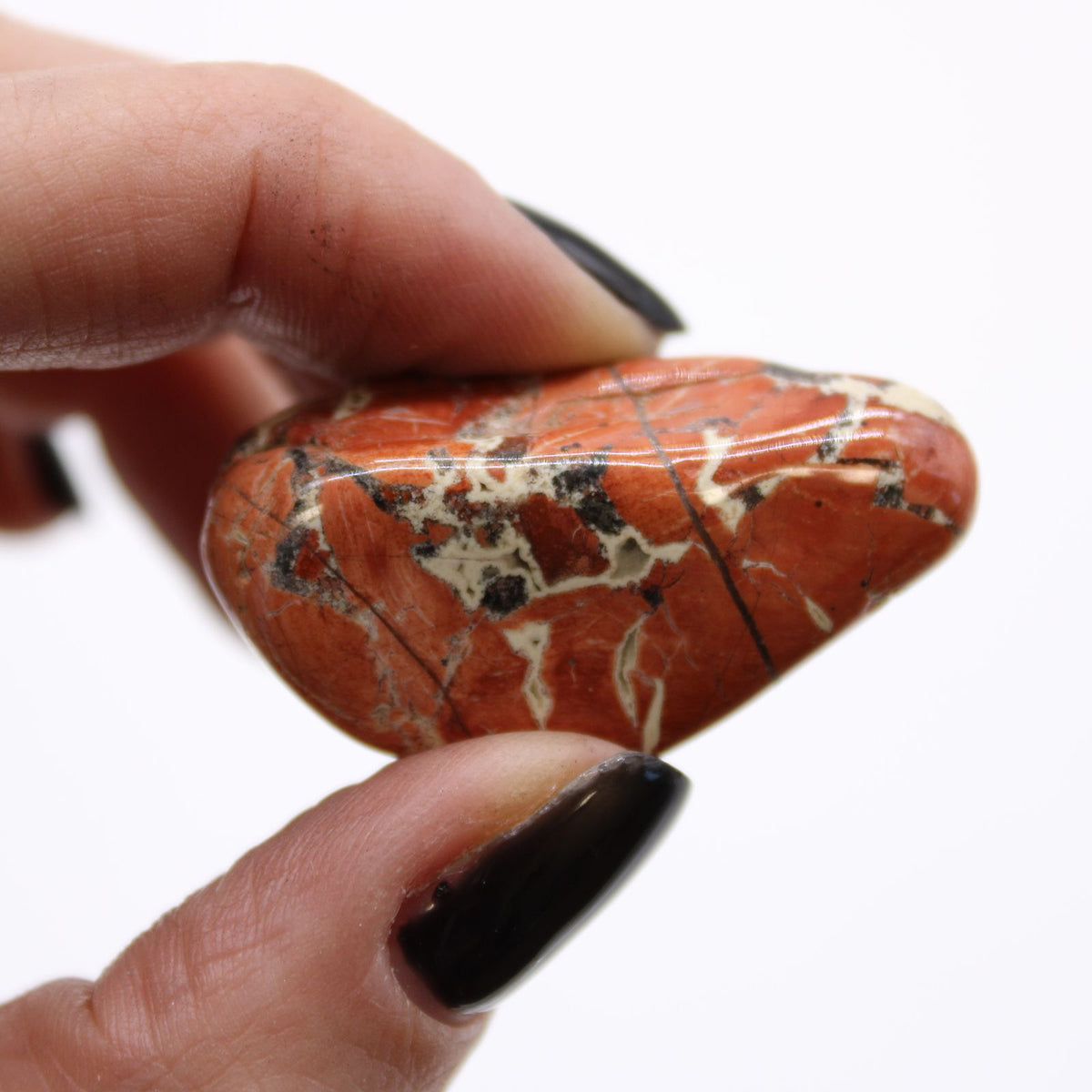 12x Medium African Tumble Stones - Light Jasper - Brecciated