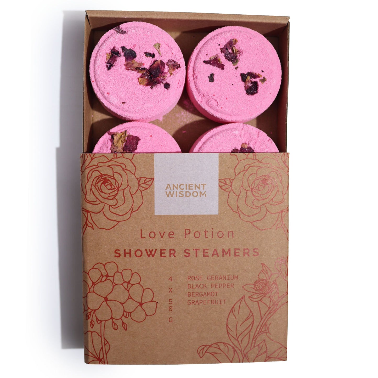 Zen Shower Steamers - Love Potion - Therapy Wellness Gift Set