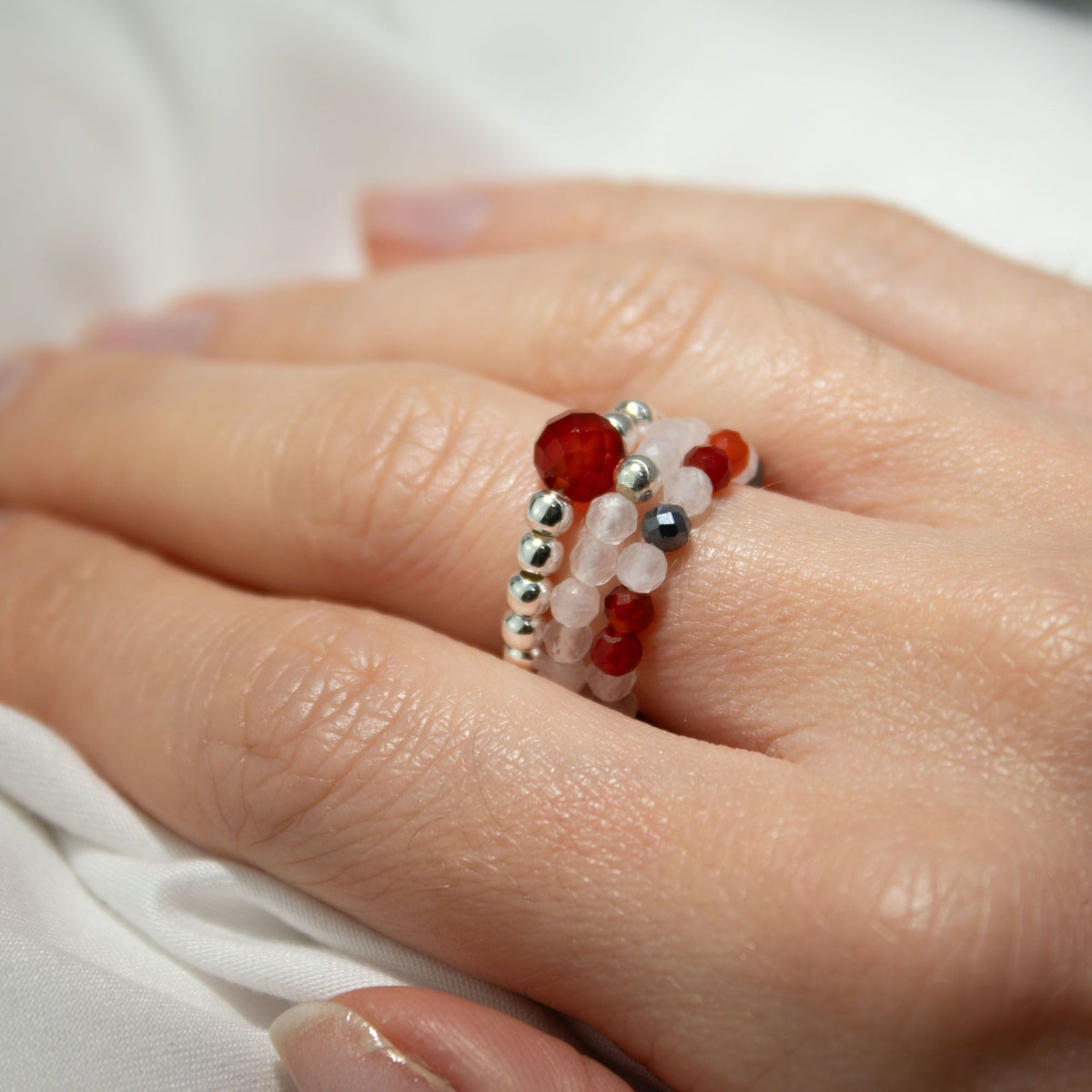 Nymph Nature Inspired Gemstone Ring Sets