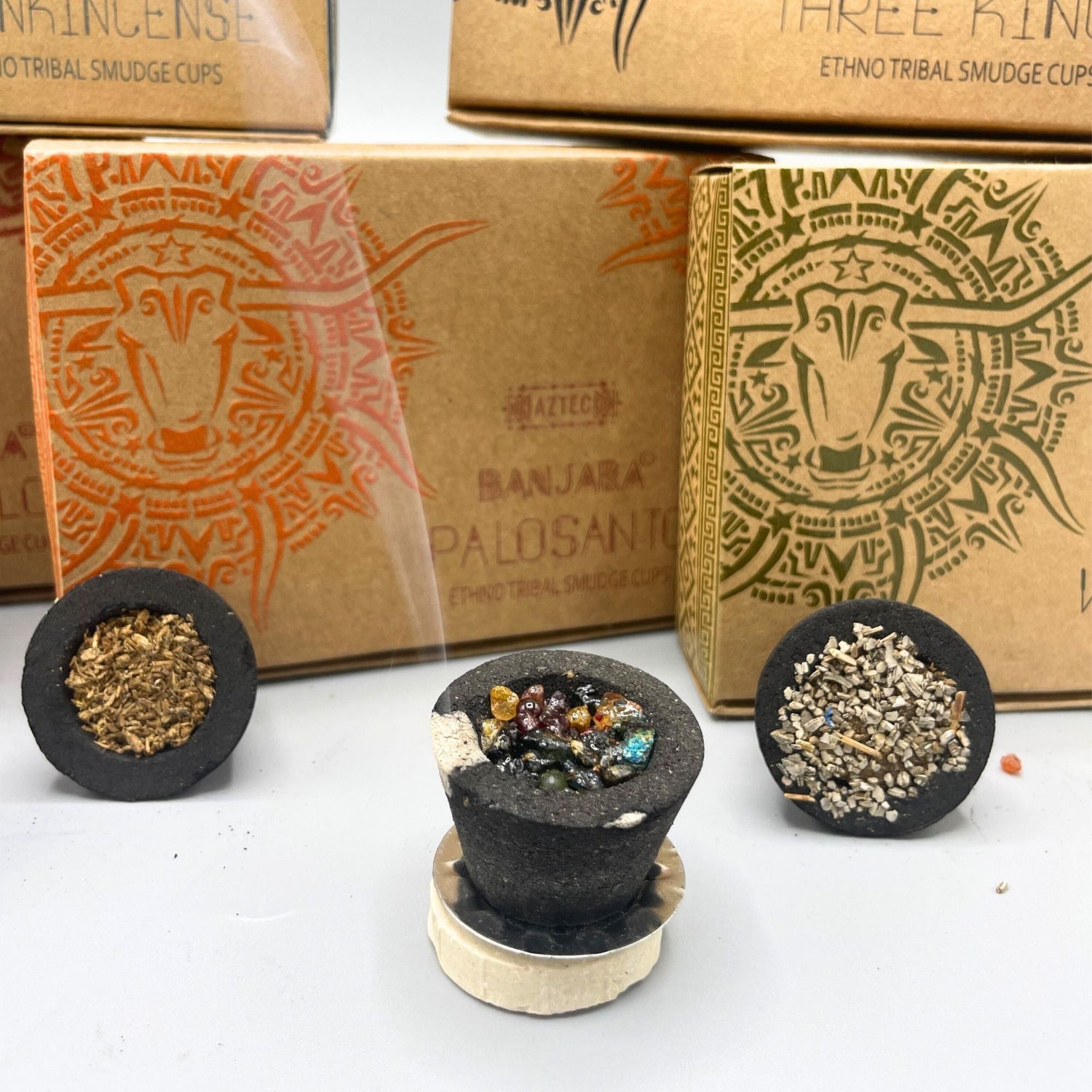 Banjara Ethno Tribal Smudge & Resin Cups