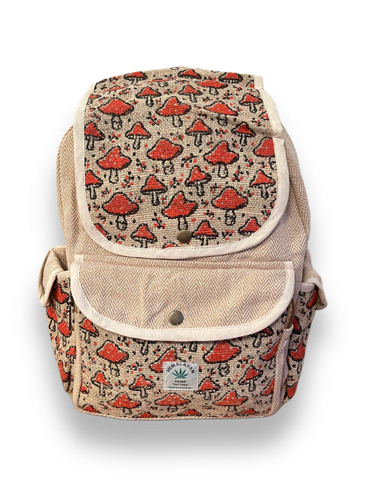 Large Mushroom Print Backpack