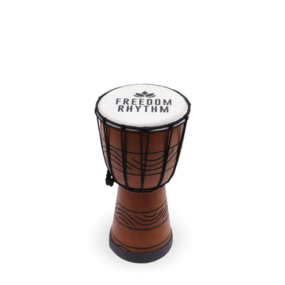 Small Pro Djembe Drum - Freedom Rhythm (high) - Small 30cm (15cm Dia)