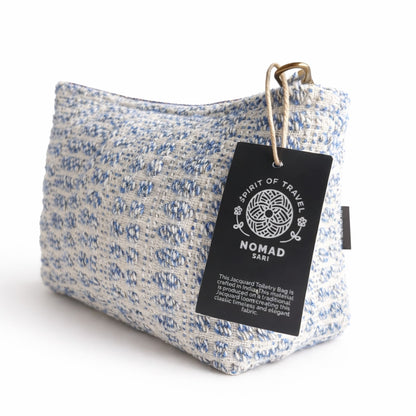 Indigo Echo Indian Jacquard Toiletry Bag