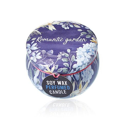 Tea & Rose Art Tin Candle - Assorted Design
