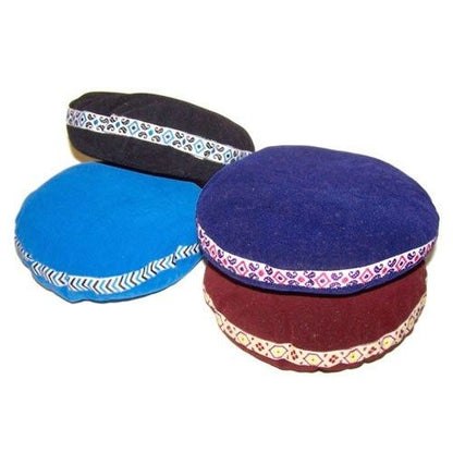 Singing Bowl Velvet Cushion - 7cm - Assorted Colours