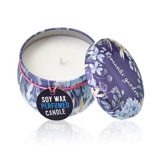 Tea & Rose Art Tin Candle - Assorted Design
