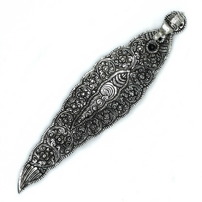 Polished Aluminium Elephant Long Incense Holder