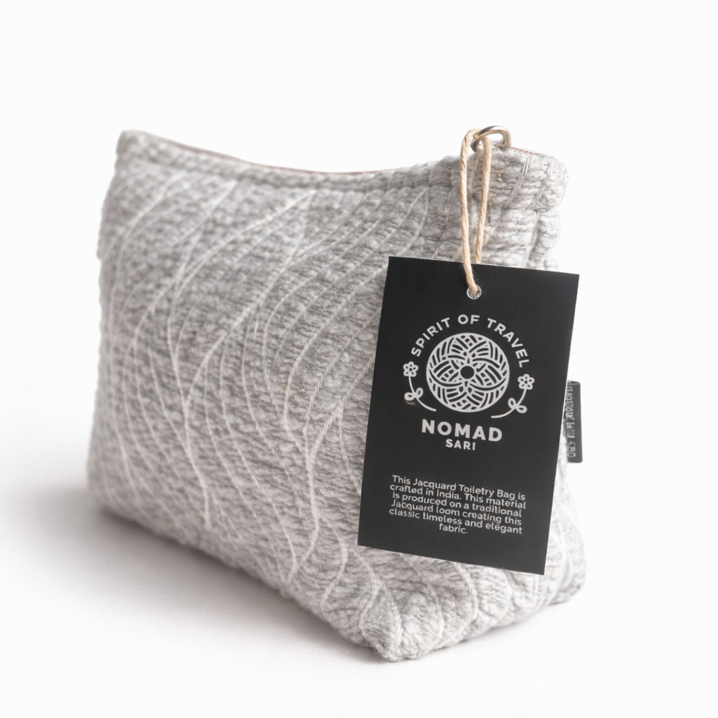 Moonlit Weave Indian Jacquard Toiletry Bag