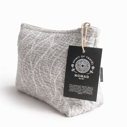 Moonlit Weave Indian Jacquard Toiletry Bag