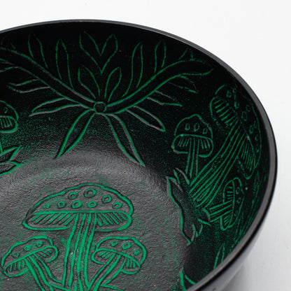 Aluminum Singing Bowl - Magic Mushroom - Green (20cm)