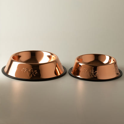 PAW Food Bowls - Single Copper Style - 18cm - Stainless Steel (304)