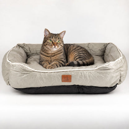 PAW Bed – Medium Khaki Beige – 70 × 60 × 15cm