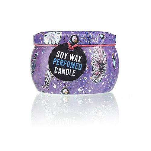 Raspberry Art Tin Candle - Assorted Sea Life Designs