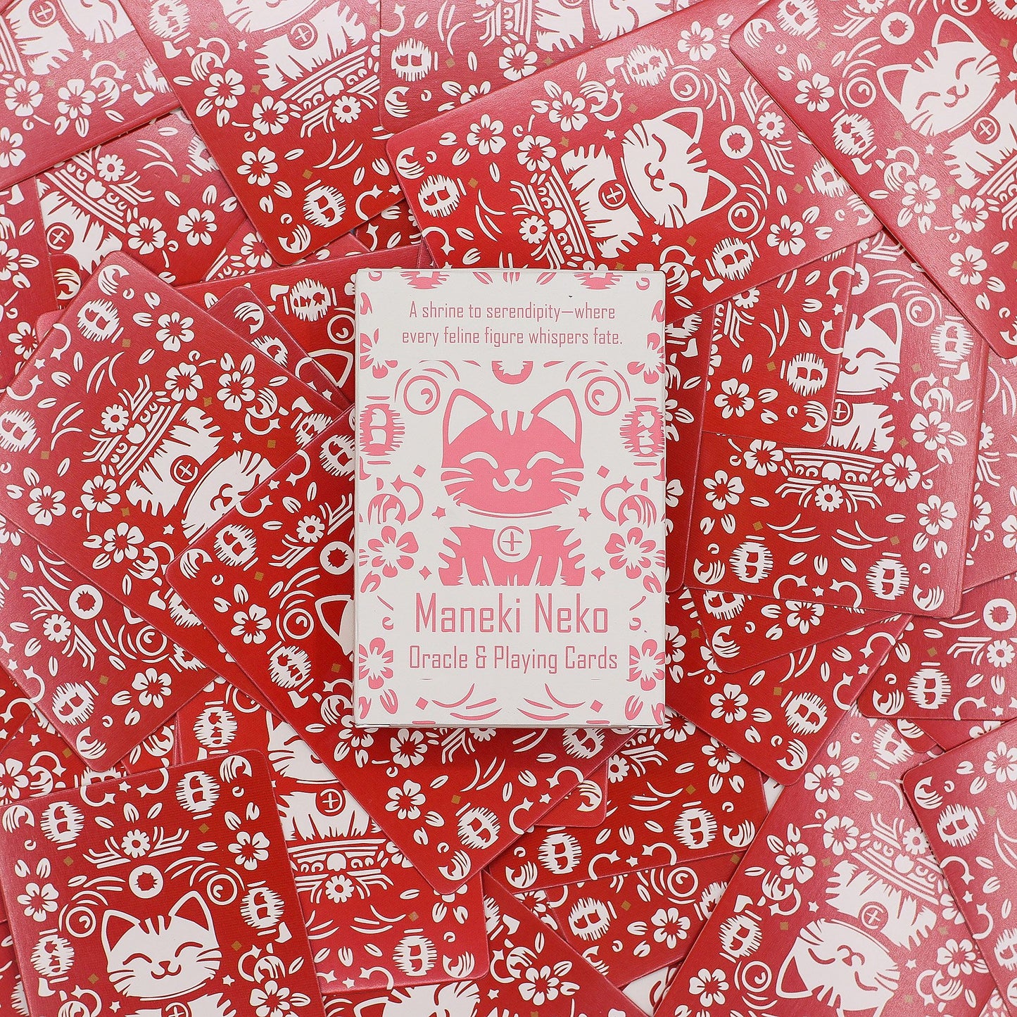 Fortune Cats Playing & Oracle Cards- Maneki Neko Deck