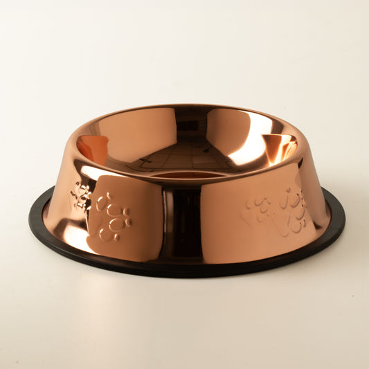 PAW Food Bowls - Single Copper Style - 18cm - Stainless Steel (304)