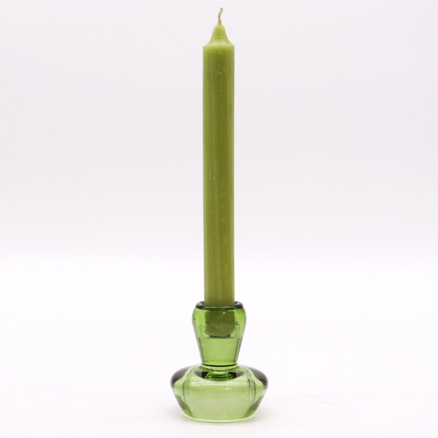 Pair of Mushroom Flip Dinner Candle / Tealight Holders - Garden Jade