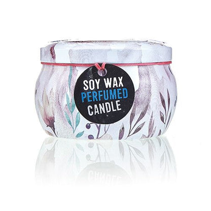 Peonies Art Tin Candle - Assorted Design