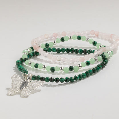 Nymph Spirit Gemstone Bracelet Set - Forest Spirit