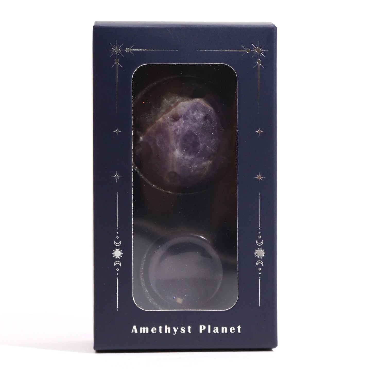 JUPITER - Amethyst Planet on a Goldstone Stand