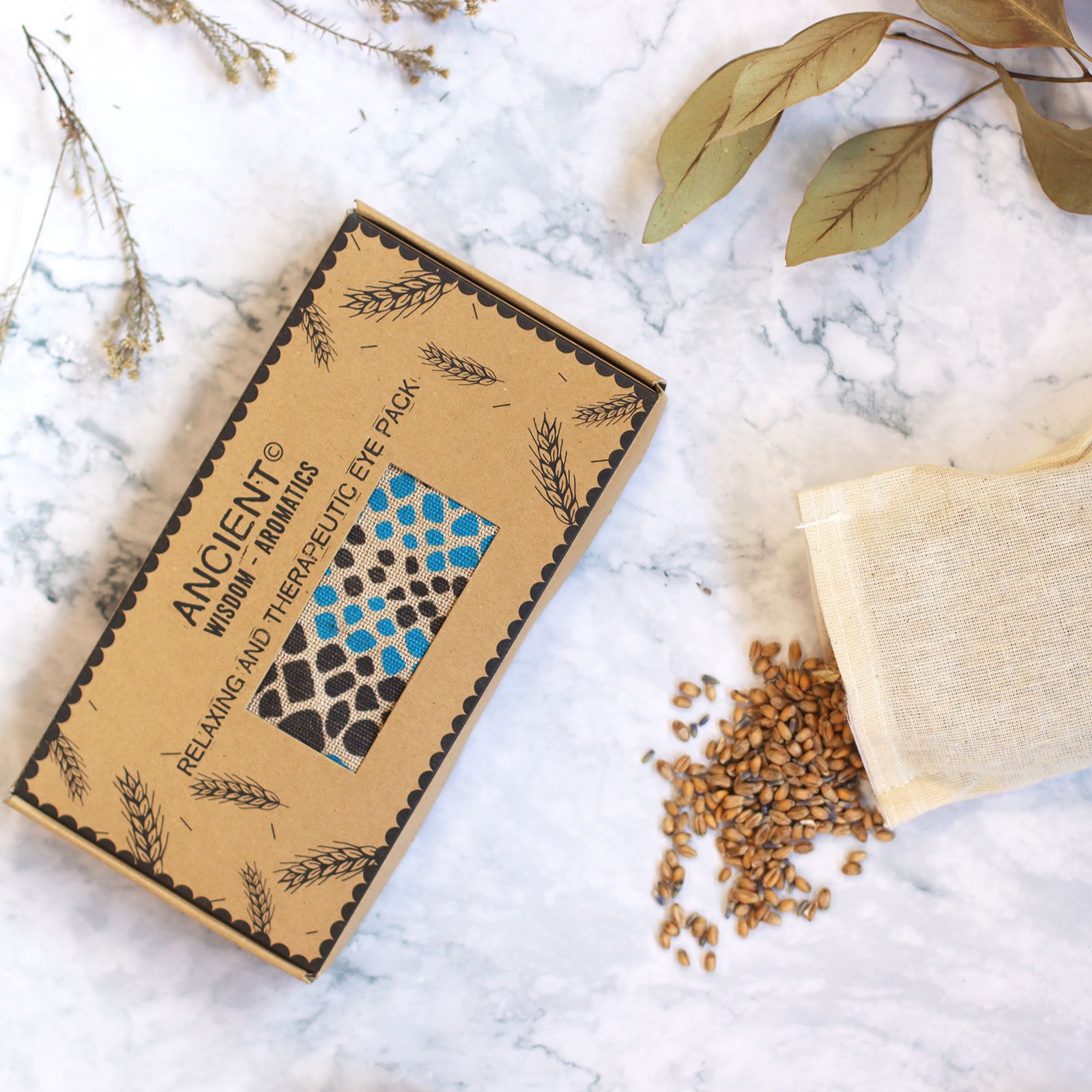 Lavender Natural Cotton and Juco Eye Pillow - Blue Viper