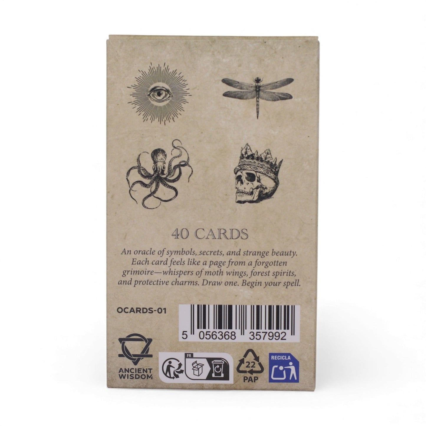 The Spellbook Oracle Cards- Witchcraft Deck