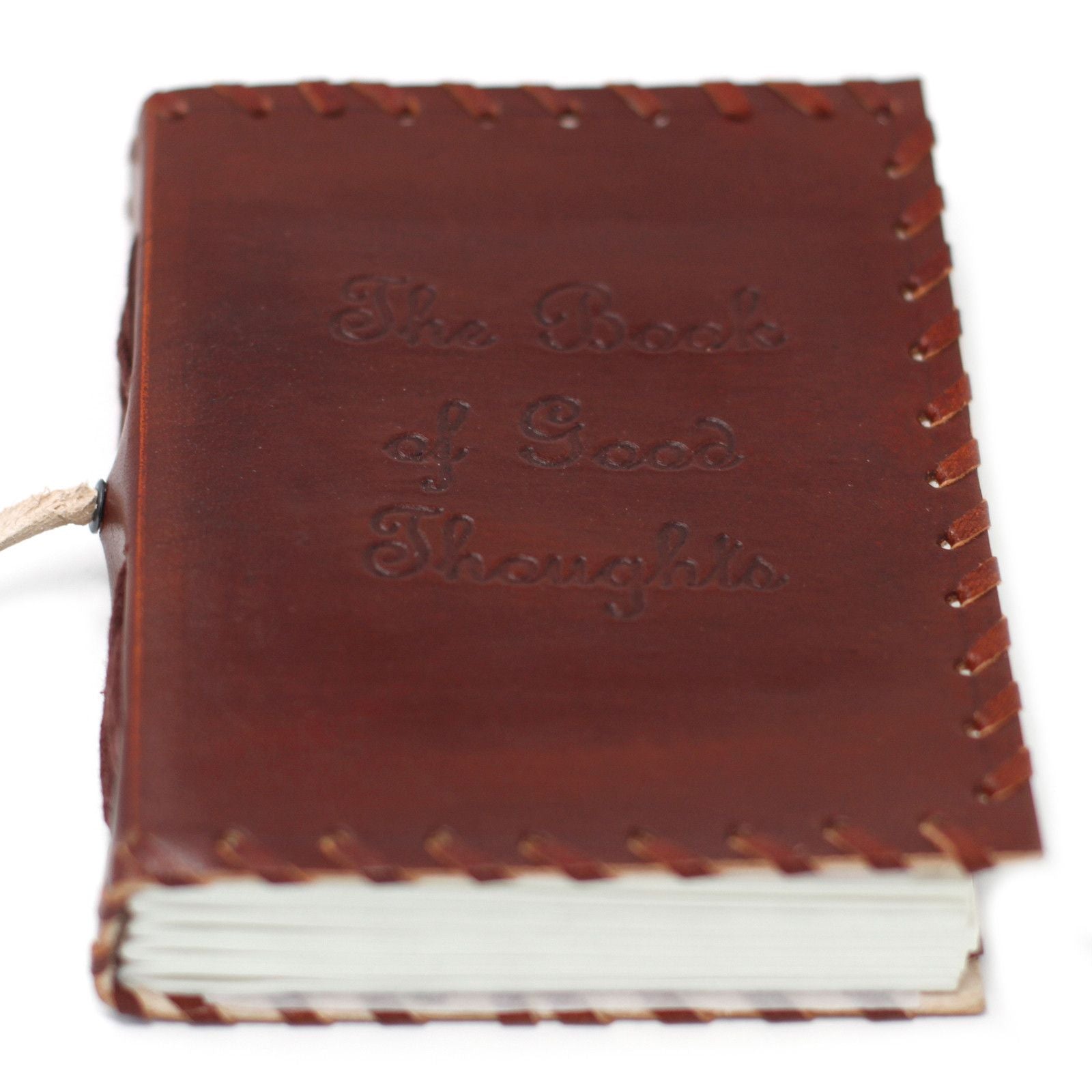 Leather Book of Thoughts with Wrap Notebook - 15.5x12cm