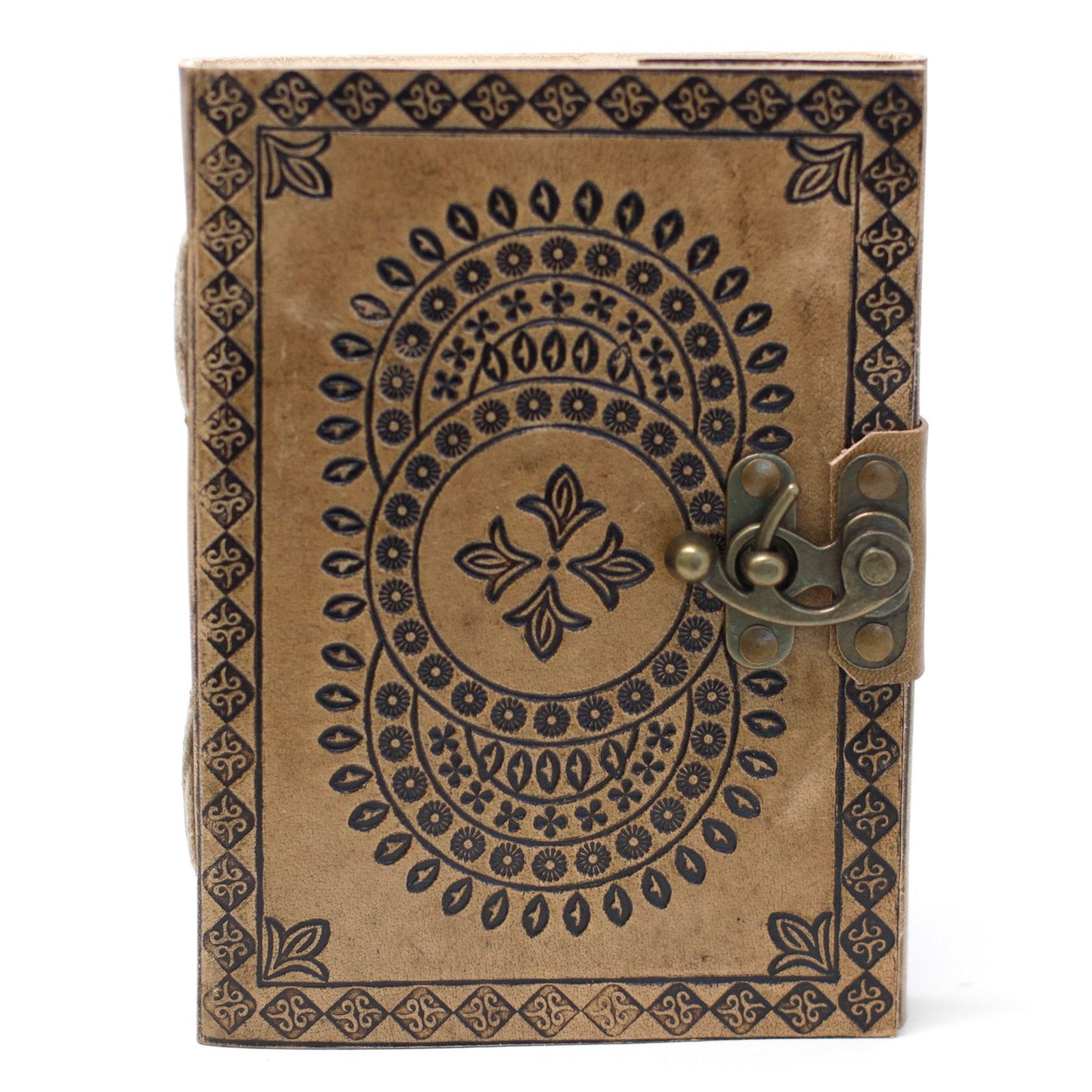 Leather Mandala Notebook - 17.5x13cm