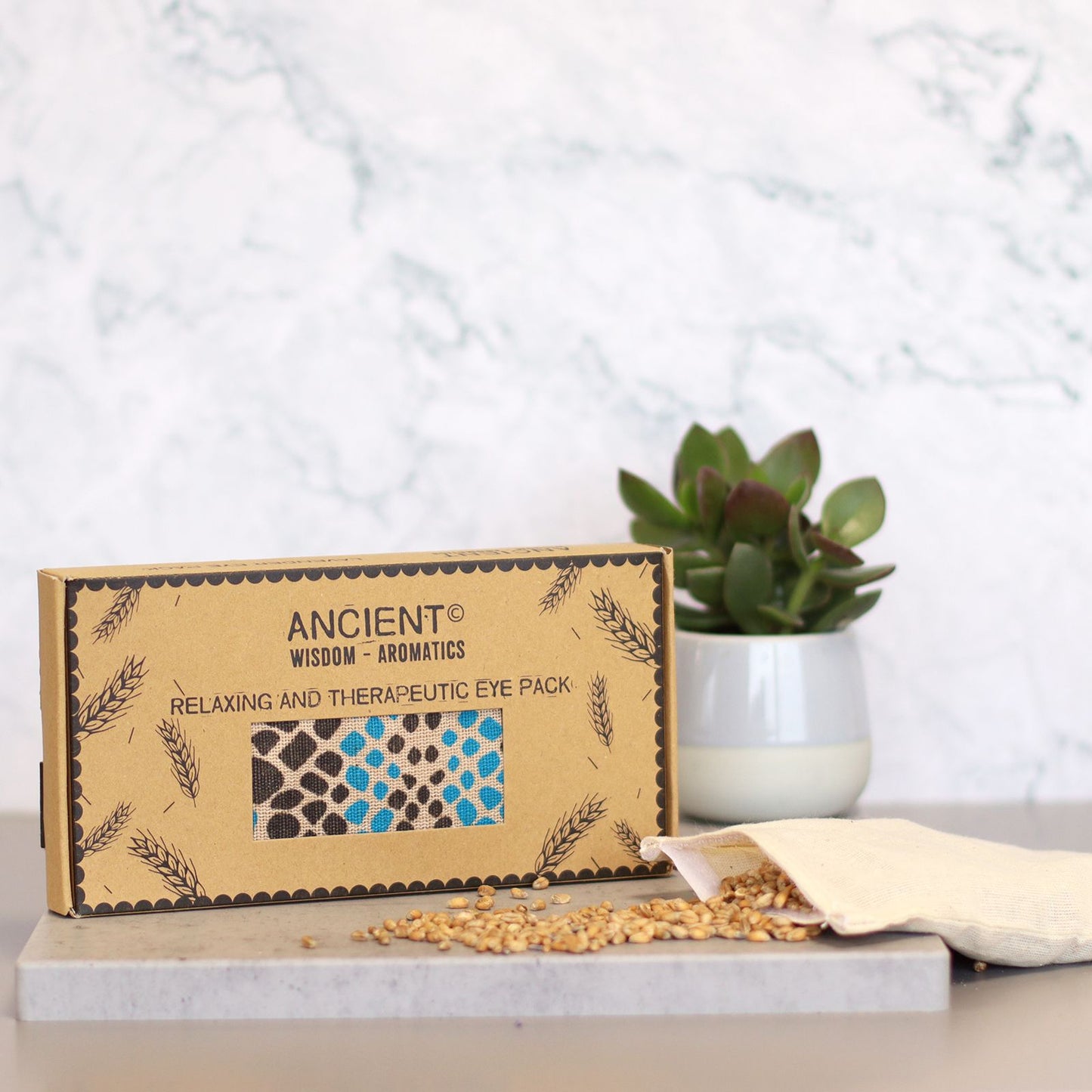 Lavender Natural Cotton and Juco Eye Pillow - Blue Viper