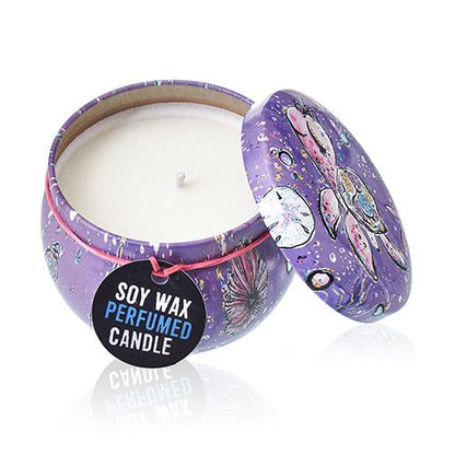 Raspberry Art Tin Candle - Assorted Sea Life Designs