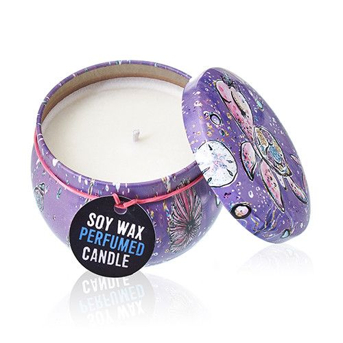 Raspberry Art Tin Candle - Assorted Sea Life Designs