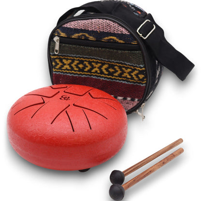 Red HAPI Drum Om - 16cm