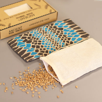 Lavender Natural Cotton and Juco Eye Pillow - Blue Viper