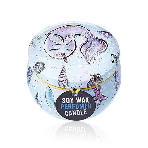 Raspberry Art Tin Candle - Assorted Sea Life Designs