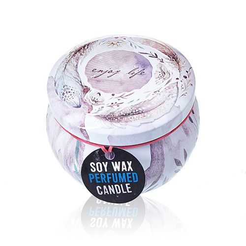 Peonies Art Tin Candle - Assorted Design