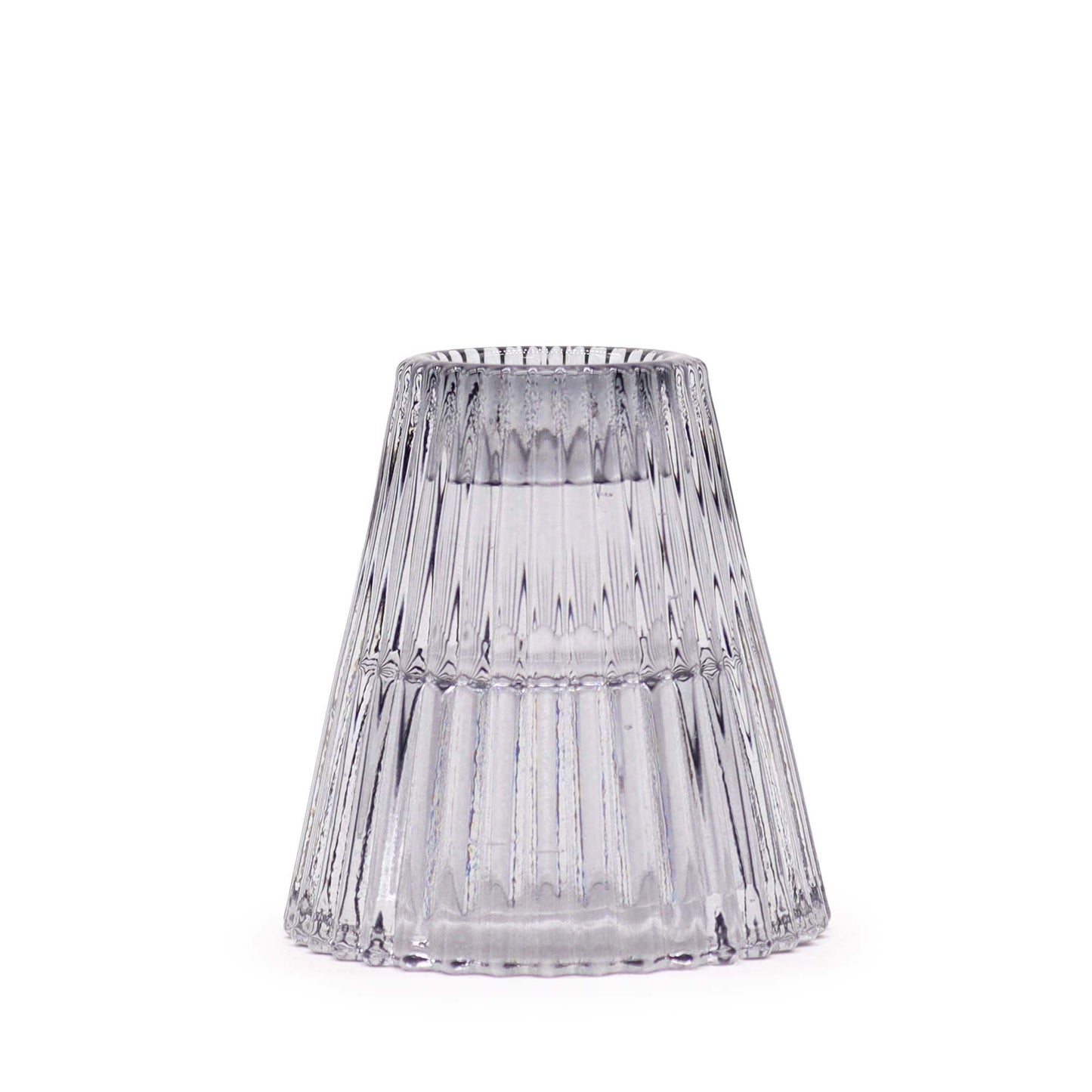 Pair of Flip Dinner Candle / Tealight Holders - Midnight Grey