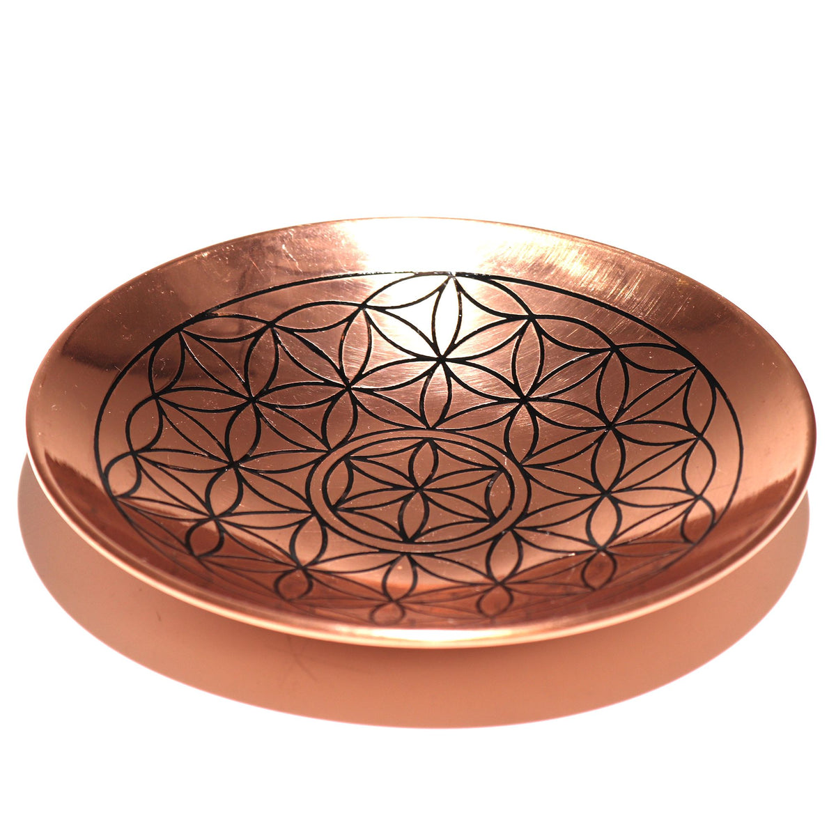 Copper Offering / Smudge Plate - Flower of Life