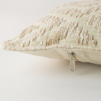 Classic Cushion Cover - Neutral Geo Creme - 30x50cm - Lumber Style