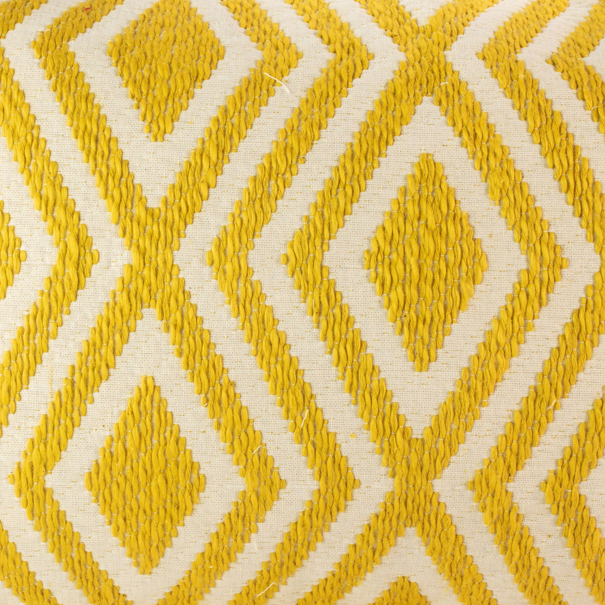 Classic Cushion Cover - Mustard Diamonds- 30x50cm - Lumber Style