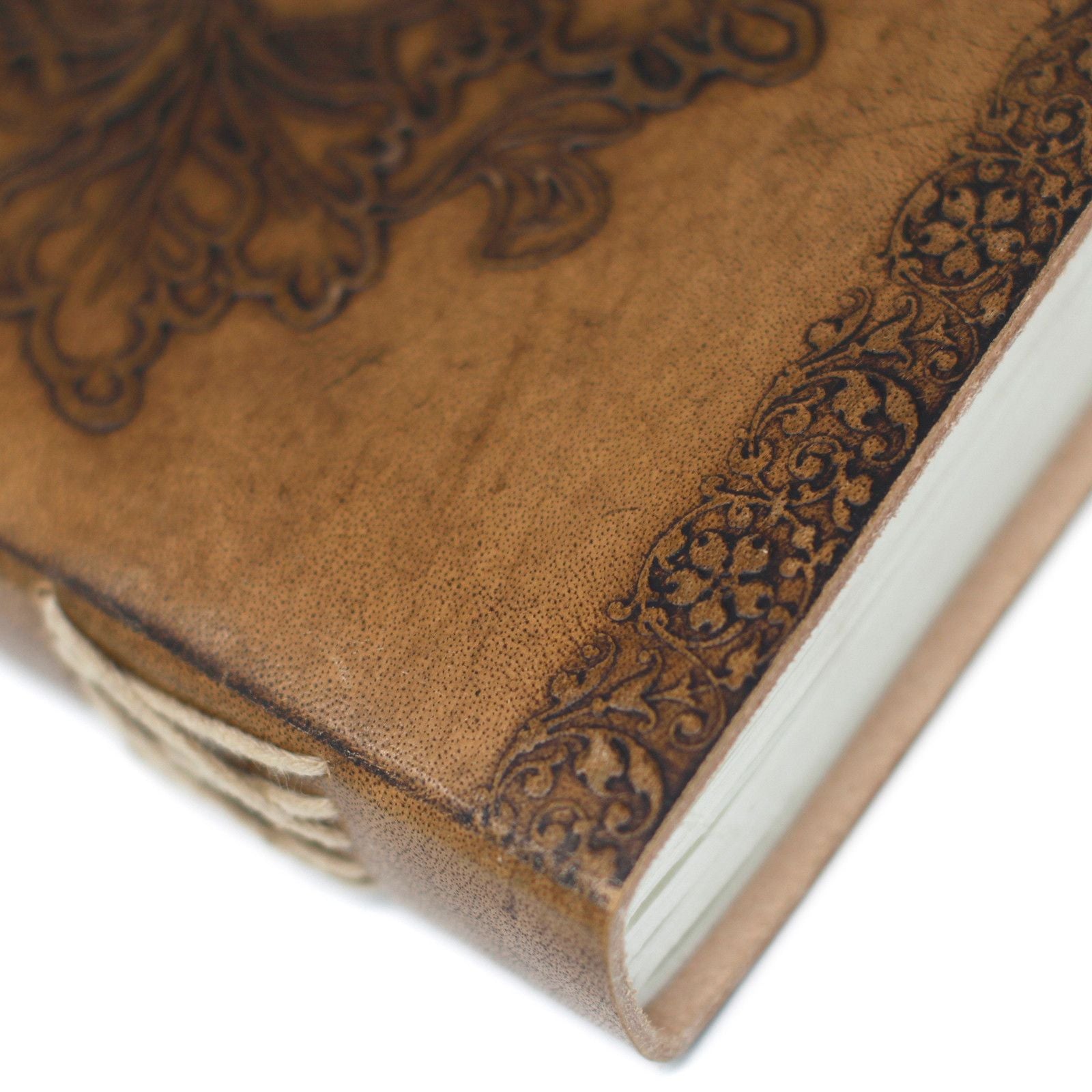 Leather Greenman Notebook - 20x15.5cm