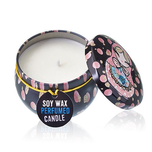 Dolly Blue Art Tin Candle - Assorted Russian Dolls Designs