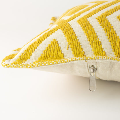 Classic Cushion Cover - Mustard Diamonds- 30x50cm - Lumber Style