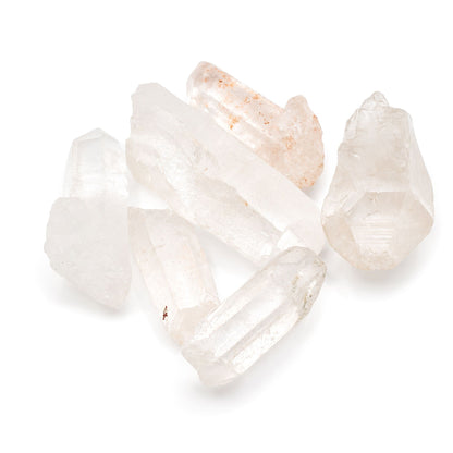 6x Mineral Specimens - Himalayan Quartz Crystal Pieces