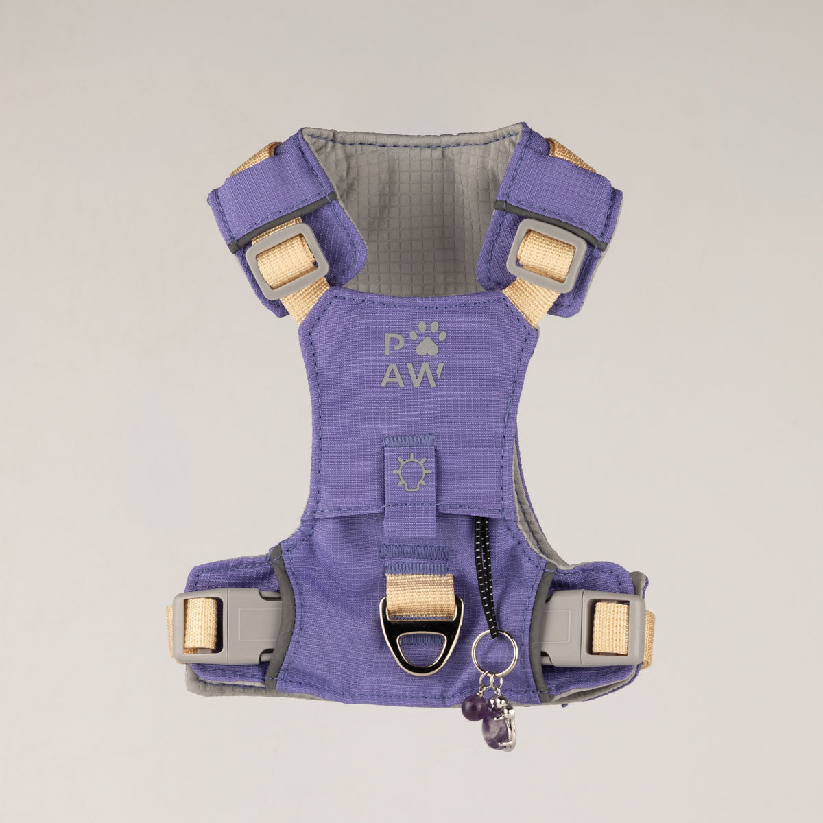 PAW - XS (2-4Kg) Dog Step-in Guardian Harness with Reflective Mesh - Lavender - Amethyst Charm