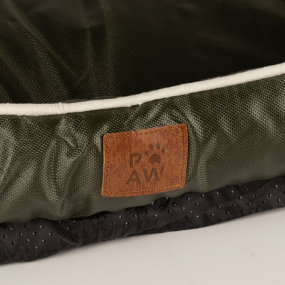 PAW Bed – Small Khaki Green – 60 × 50 × 15cm