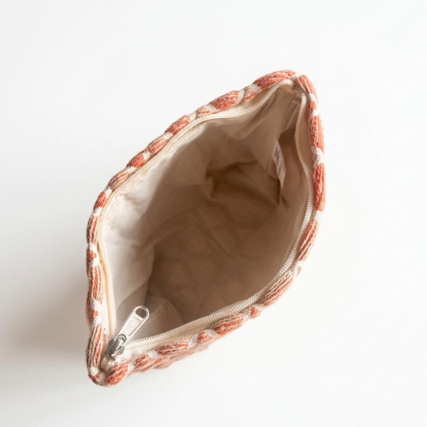 Rose Lattice Indian Jacquard Toiletry Bag